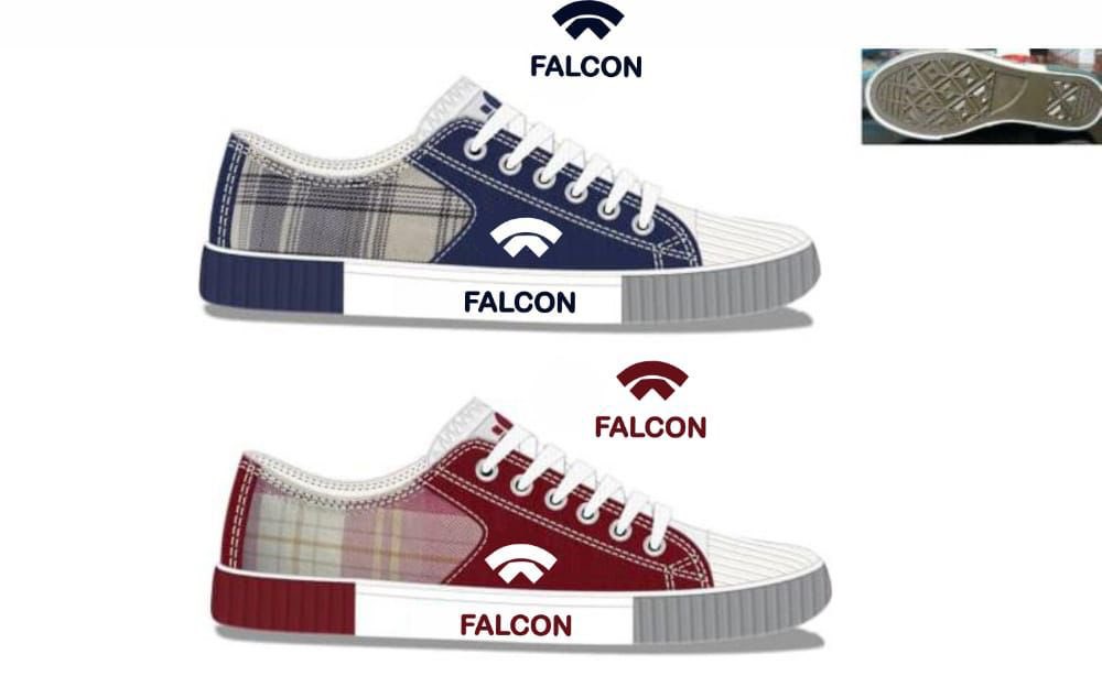 Our sister brand called @FalconLorde wants people to pay less than R800 for a sneaker. Which would you buy? Blue or Maroon? #TryToTry #SurpriseYourself