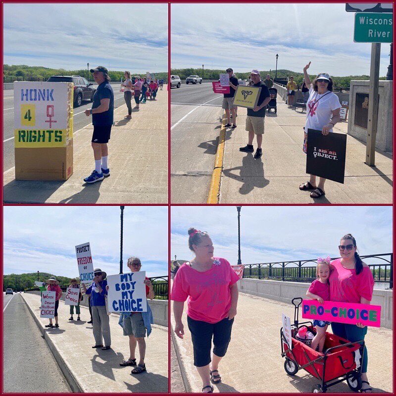 IndivisSP's tweet photo. What a wonderfully positive experience on the bridge yesterday!
SO MUCH HONKING AND WAVING!!!Over 50 people attended! This was a great turnout. A lot of positive responses!
#BansOffOurBodies #abortionrights #unpackscotus @IndivisibleTeam #PlannedParenthood #WomensMarch https://t.co/nlLXkgXn4r