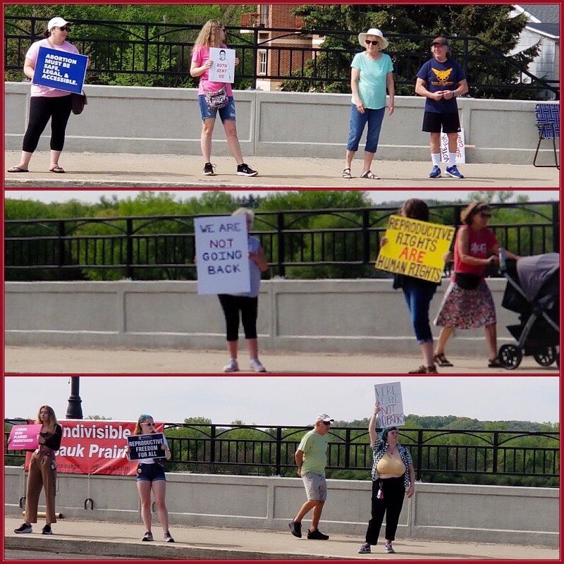 IndivisSP's tweet photo. What a wonderfully positive experience on the bridge yesterday!
SO MUCH HONKING AND WAVING!!!Over 50 people attended! This was a great turnout. A lot of positive responses!
#BansOffOurBodies #abortionrights #unpackscotus @IndivisibleTeam #PlannedParenthood #WomensMarch https://t.co/nlLXkgXn4r