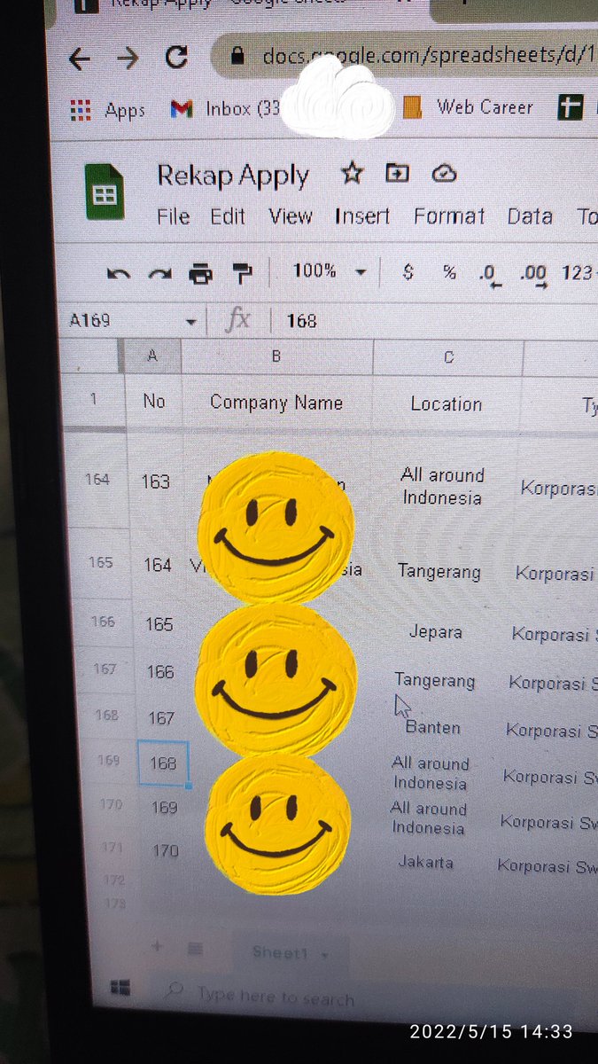 Work! finally after 170 companies I got accepted temen2 alhamdulillah.., cape itu wajar banget, rest is very necessary guys. semangat buat temen2 job seeker lainnya, all the best ✨