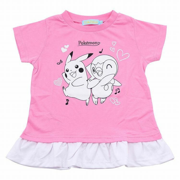 キナズ本店 Kinazu Official ポケモン のかわいい半袖tシャツが大人気 今回は中でも人気なピカチュウとポッチャマのフリルが可愛いデザイン お子様のお出かけにおすすめです 子供服 パジャマ 女の子 保育園 幼稚園 T Co Mrhtxngoz7