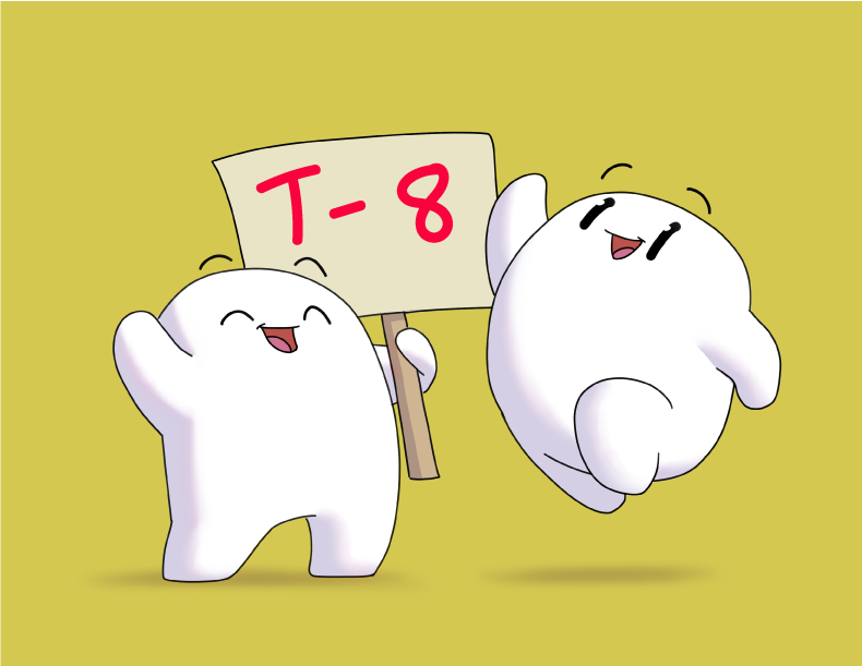 T-8, see you in a bit! 🤍