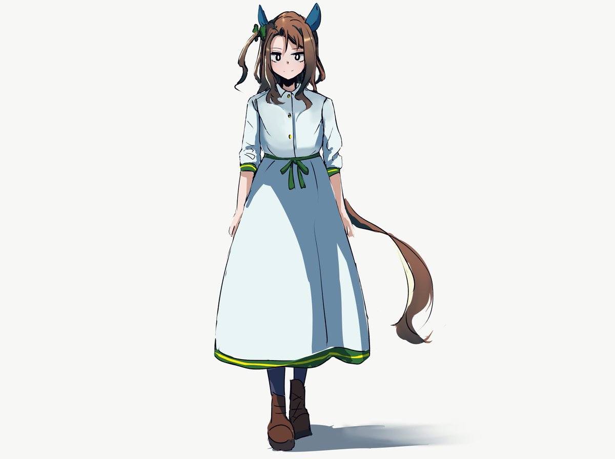 キングヘイロー「キングヘイロー夏の装い
#私服妄想シリーズ 」|逢坂カナメ@私は推しの限定ストーリーを見逃しましたのイラスト