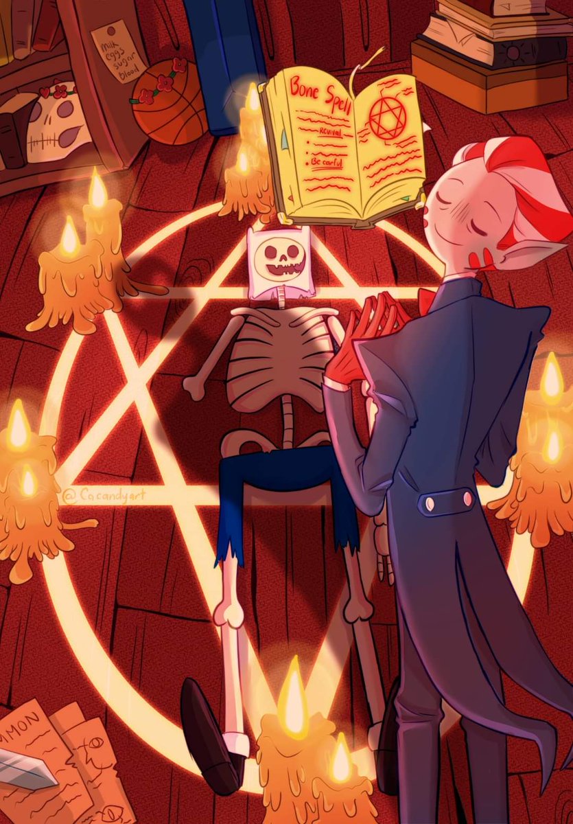 Cacandyart's tweet photo. 💀 Bone Spell 💀

(Together Again - Distant Lands)

#AdventureTime #PeppermintButler #Finn #finnthehuman #fanart #CartoonNetwork #CartoonNetworkfanart  #DistantLands #TogetherAgain https://t.co/65P1slI6Bk