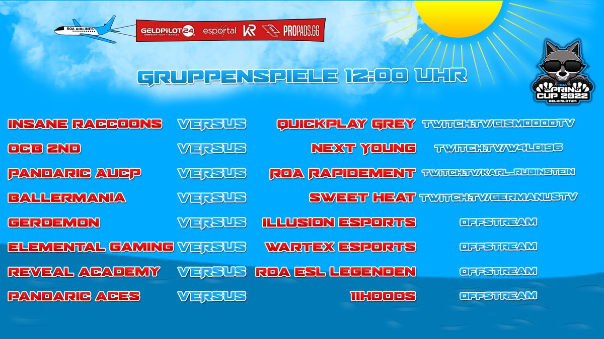 ROA_Esports's tweet photo. #roaspring Castankündigung Match 1: 12 Uhr
@Insane_Raccoons vs @qp_eSports
@GismooooTV
HF &GL
https://t.co/ul2kDORF1J
#csgo https://t.co/n8i4Lbztbm