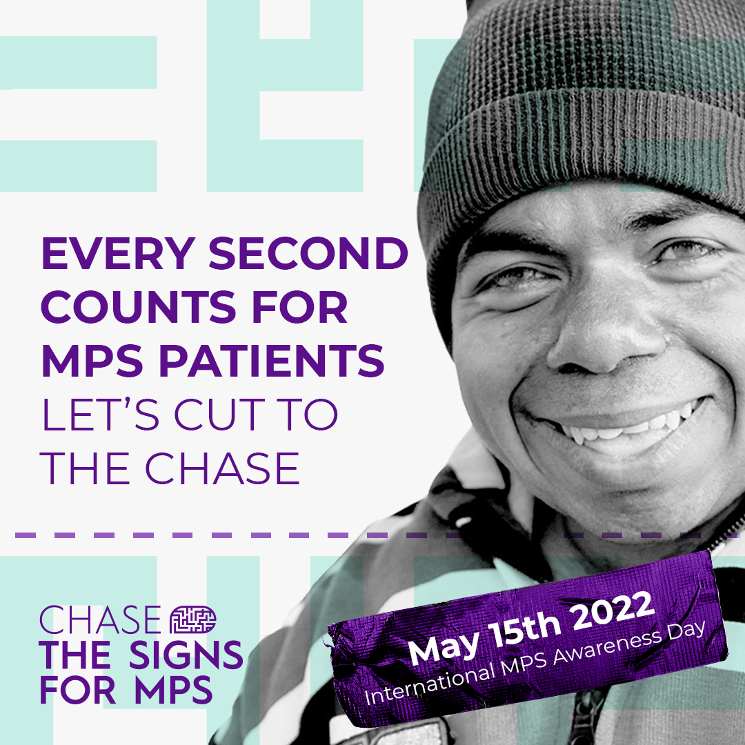 Today is #InternationalMPSAwarenessDay. The journey to an MPS diagnosis is long & complex. The sooner we all #ChaseTheSigns, the faster we help people with MPS. Today, let’s cut to the chase. You too, can identify MPS & help in early diagnosis & timely treatment.