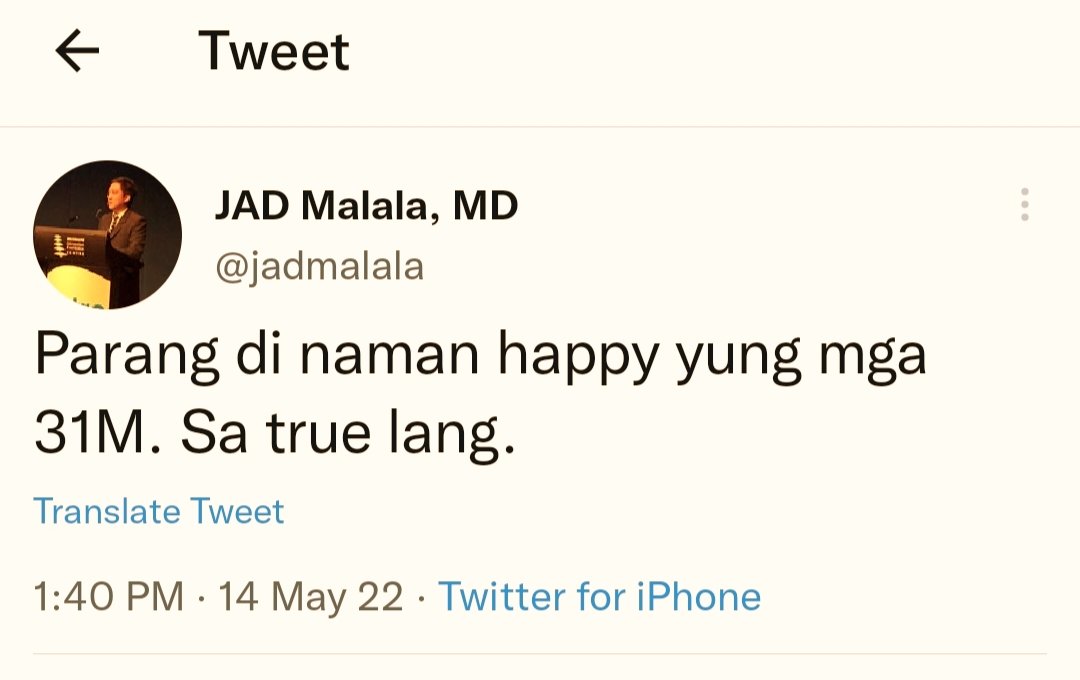 Akala mo lang yun. We're not grieving, unlike you and your ilk.