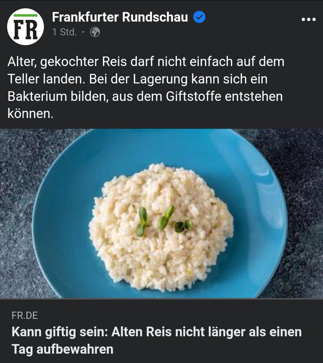 Dachte gerade, was ist denn das plötzlich für ein Ton bei der FR, Alter! Dann den Text noch einmal gelesen ...