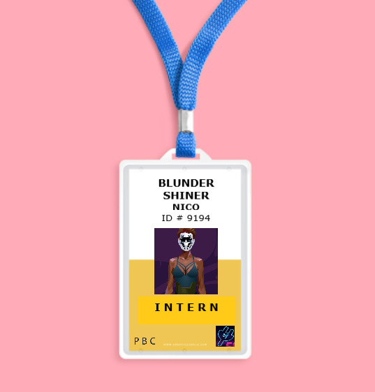 eggber0's tweet photo. Blunder Shiner Nico's Authorized card for her Internship at PBC. To support Body team accomplish the mission. @CyberBrokers
#CyberBrokers #Body001 https://t.co/8XsVkkRNMC