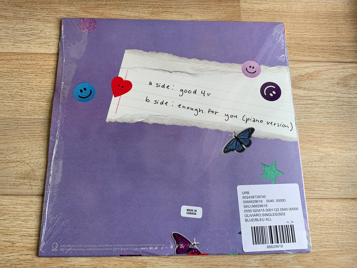 oliviarodrigocn's tweet photo. Singles 4 u vinyl Finally arrived!! Yea!!!
@Target @LiviesHQ 🔥💜💜
@oliviarodrigo
#OliviaRodrigo #Target #vinylcollection #vinyl #good4u #enoughforyou #SOURTOUR #sour https://t.co/EWLB990l15