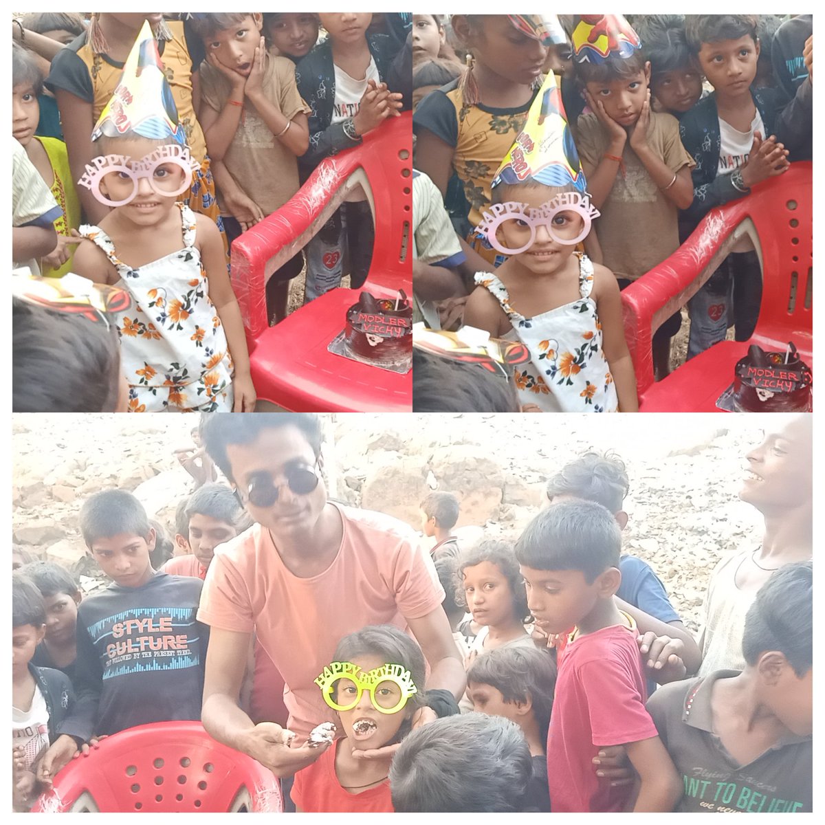 ModlerVicky1995's tweet photo. 14 May 27वां जन्मदिन है. में अपने परिवार से हजारों किलोमीटर दूर होने का जो दर्द है, उस दर्द में मैं अपना जन्मदिन उनलोगों के साथ मना रहा हूं, जो हमेशा दर्द में ही अपना जीवन जीते हैं. प्यारे बच्चे मन के सच्चे बर्थडे पार्टी,
My Inspiration @SonuSood sir🙏🇮🇳
#ModlerVicky #SonuSood 🎂 https://t.co/sh8oqvRjTa