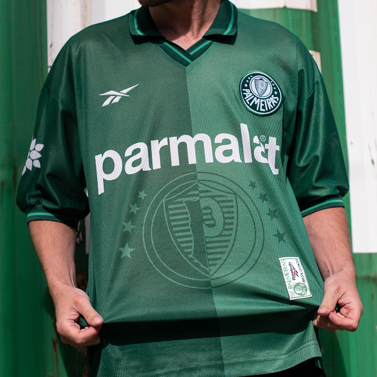 Palmeiras 1997 Home by Reebok 🇧🇷 Lovely half and half design