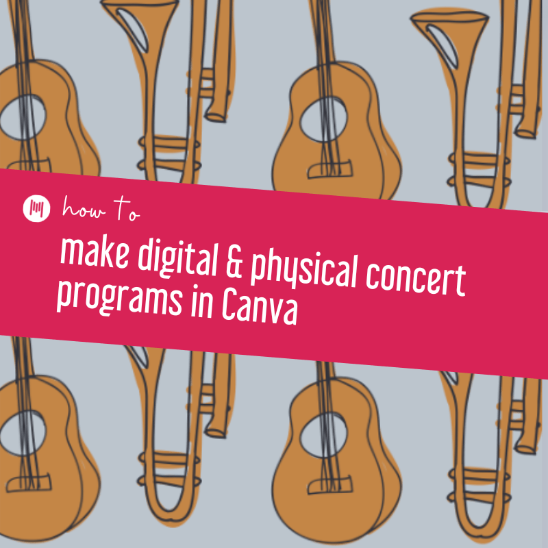 MusicTechTchr's tweet photo. Written by: Katie Miller
Canva, my favorite online design and publishing tool, can help make the creation of your concert program a breeze (plus learn how to make it digital with QR Codes!)
https://t.co/ZKr6EInZ1L
#musicmatters #musicedmatters #concertprograms #concertprogram https://t.co/bWU7slYLhW