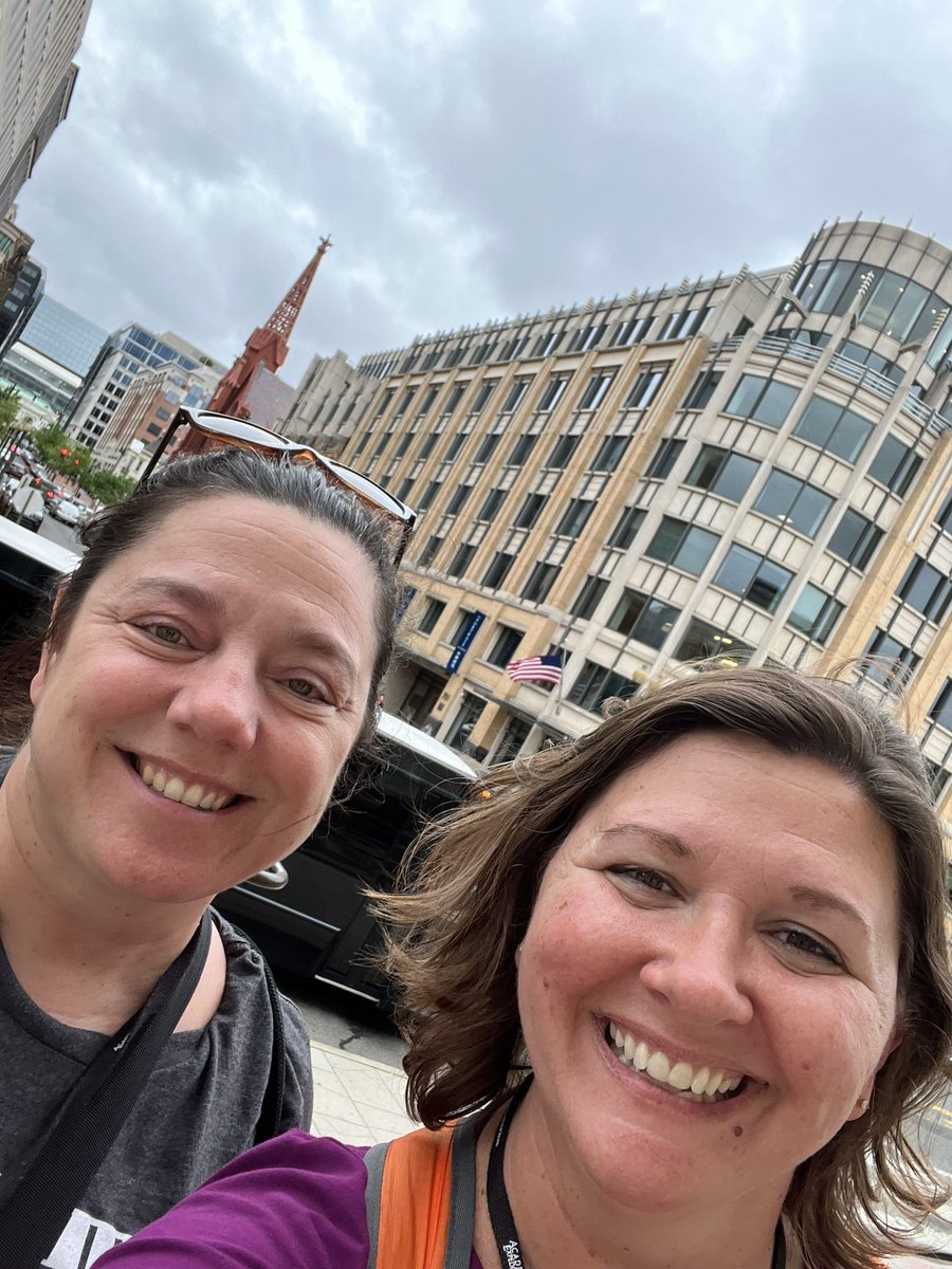 KatieSeago's tweet photo. Home from a four day tour of DC. Our driver, our guide, our parent chaperones, our teachers, &amp; especially our bus 4 kids were simply the best. Truly enjoyed my time with them all this week, &amp; I’m especially thankful to have shared the time w/ my own 8th grader.💛🖤#22DCReturNWMS https://t.co/DBjqEq94ry