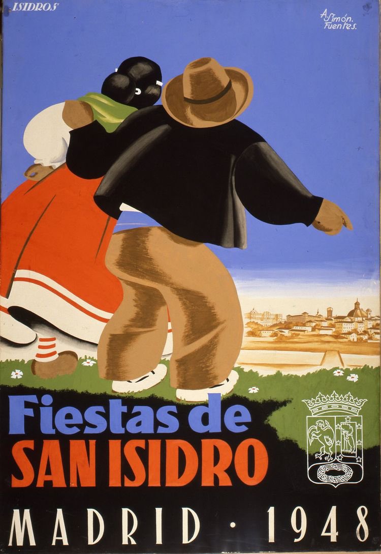 Cartel de San Isidro 1948 de Andrés Simón Fuentes. Mi abuelito.