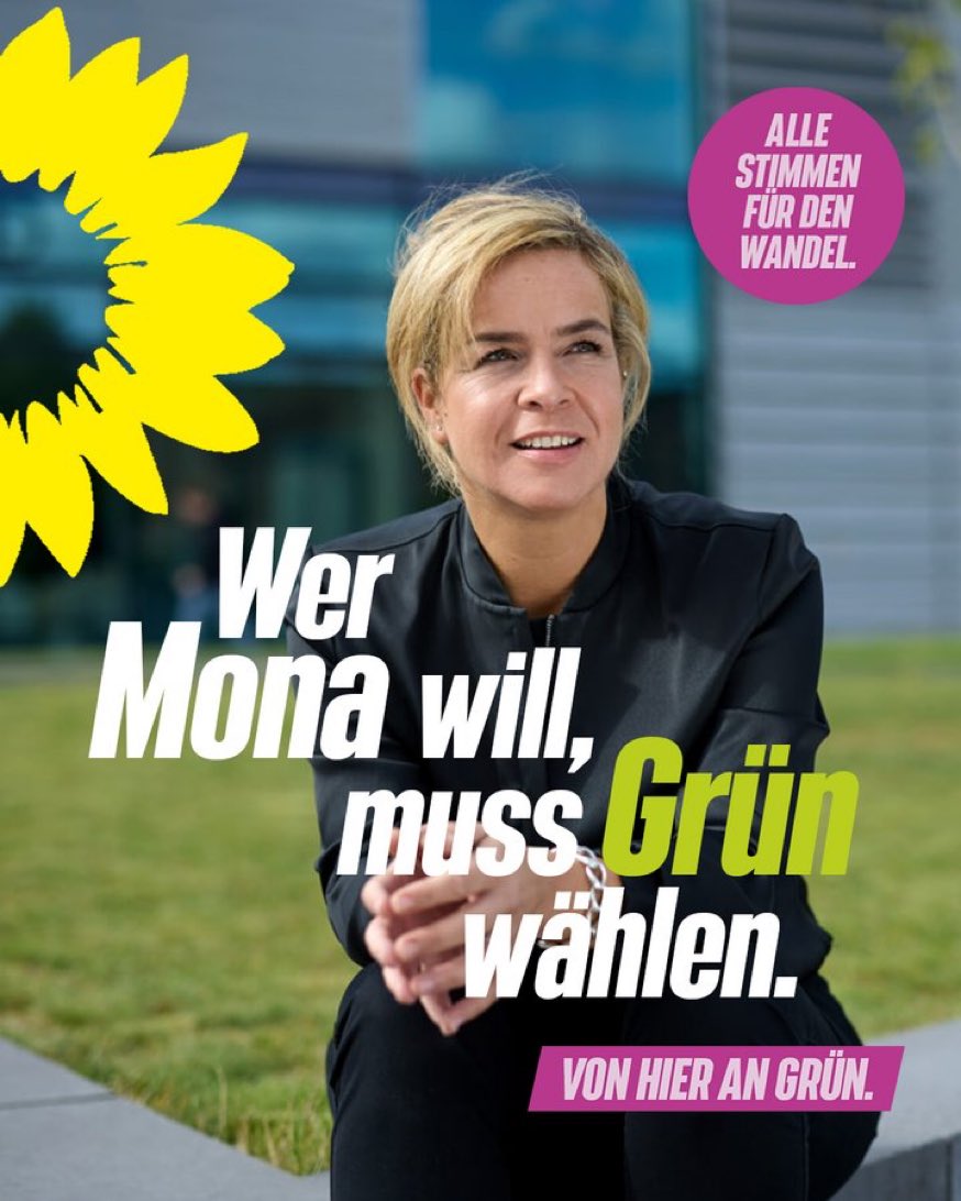 SaraNanni's tweet photo. Alle Stimmen für den Wandel. Heute @MonaNeubaur und @gruenenrw wählen und der nächsten Landesregierung den starken Motor geben, den unser Land braucht. 
#nrwwahl2022 https://t.co/jjEQ9fZnZw