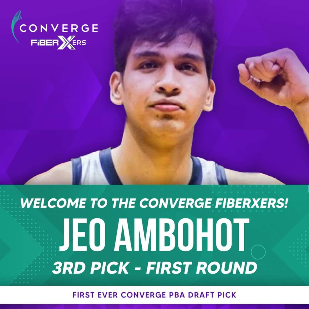 First pick! Welcome to the #ConvergeFiberXers Jeo Ambohot!