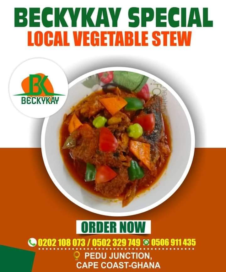 BBeckykay's tweet photo. We serve VEGETARIAN DISHES at Beckykay Bar and Restaurant Cape coast Ghana 🇬🇭 https://t.co/mSmOV5FOhp
