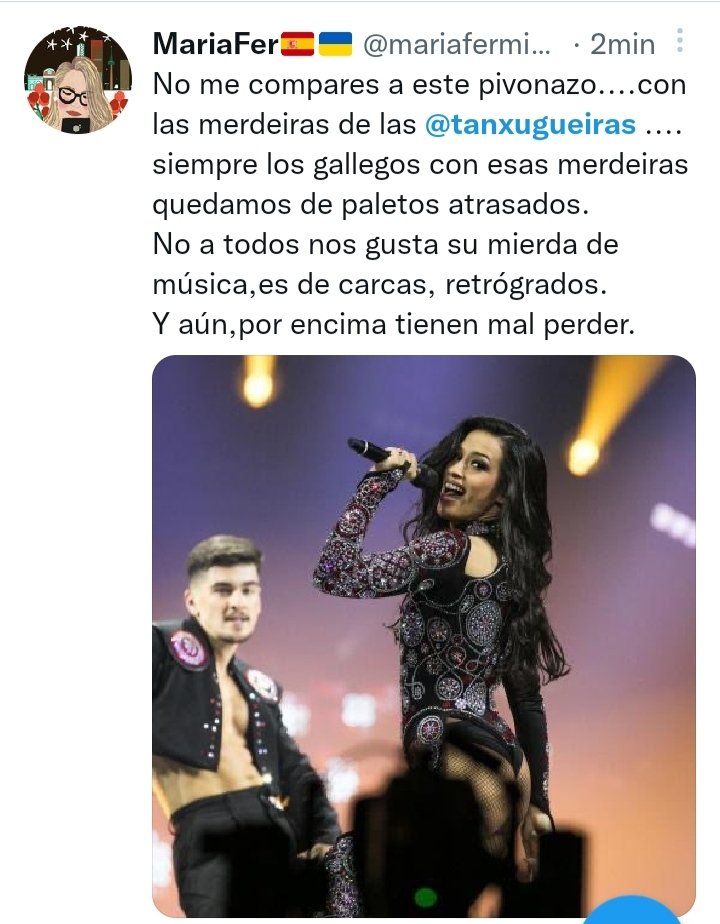 Aquí @mariaferminpet ...unha merdeira paleta atrasada pensando que Channel se presenta a un concurso de beleza 😂😂😂😂