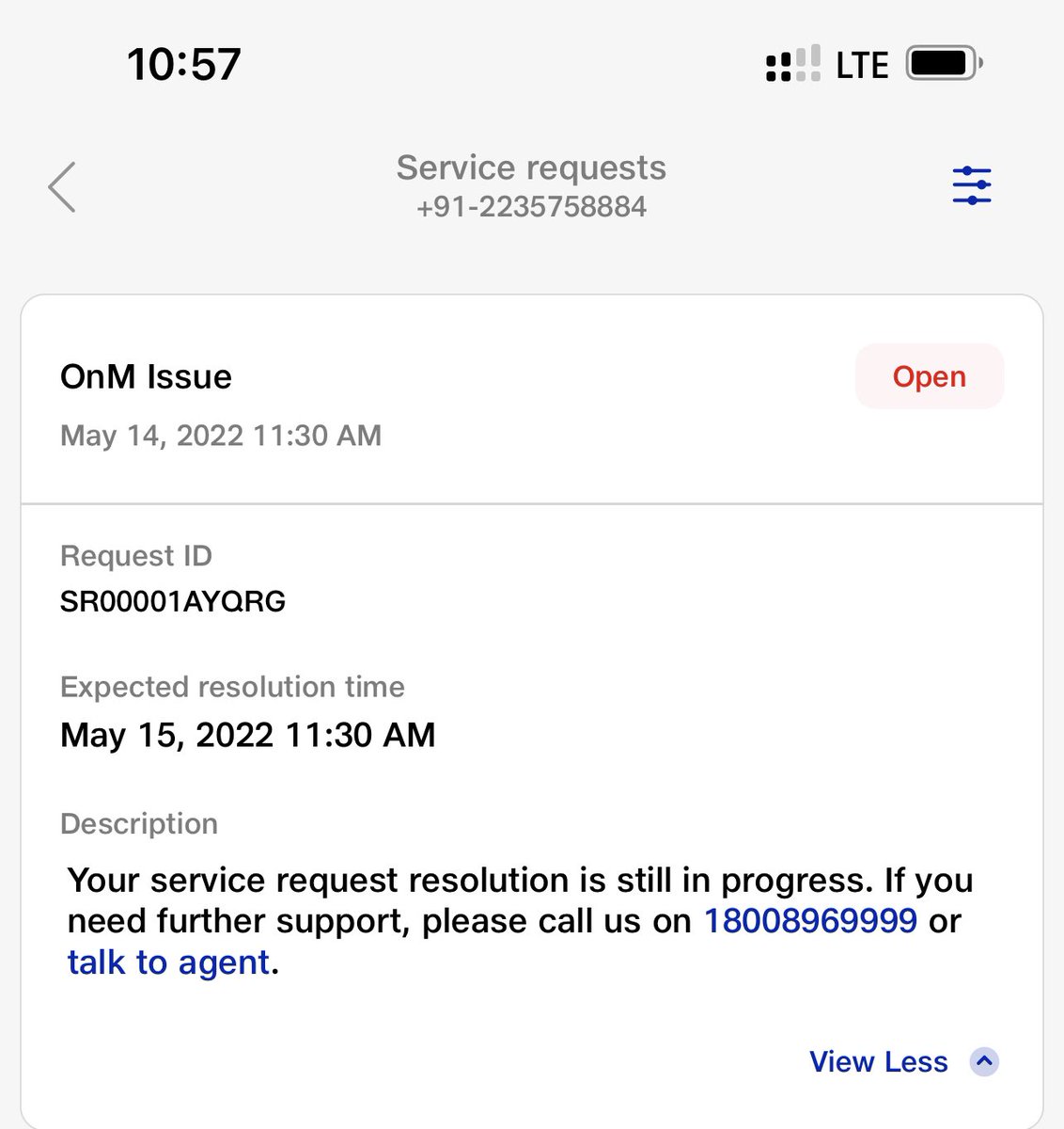 mohit172000's tweet photo. @JioCare Internet down since 3 days. Resolution was promised today at 11:30am. Still no response and the call centre guys tell me by EOD! Multiple executives spoken with since 3 days just one answer “Sorry For Inconvenience Caused, our backend team is working” #JioFibre https://t.co/j1aAjBUf1e