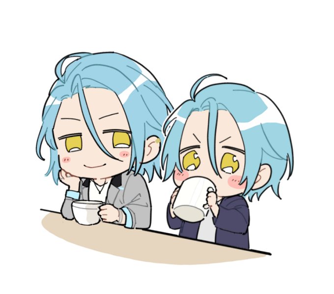 「blue hair brothers」 illustration images(Popular)