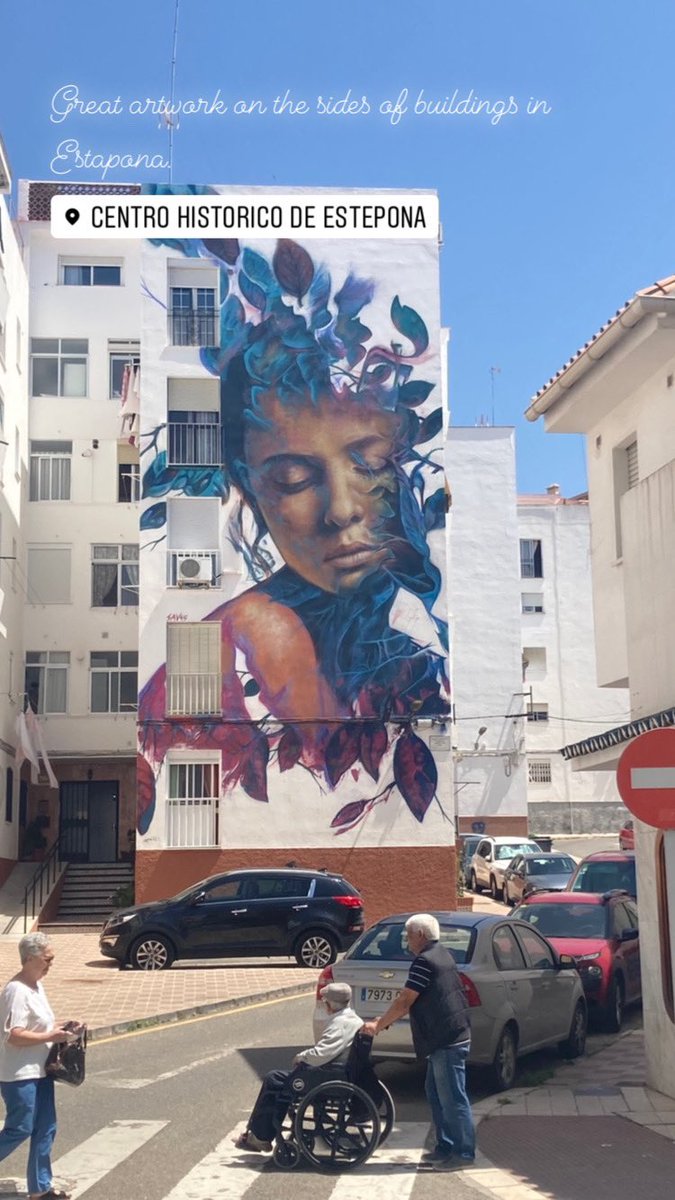 Great artwork on the sides of residential buildings in Estapona.
#holidays #sunshine #relaxing