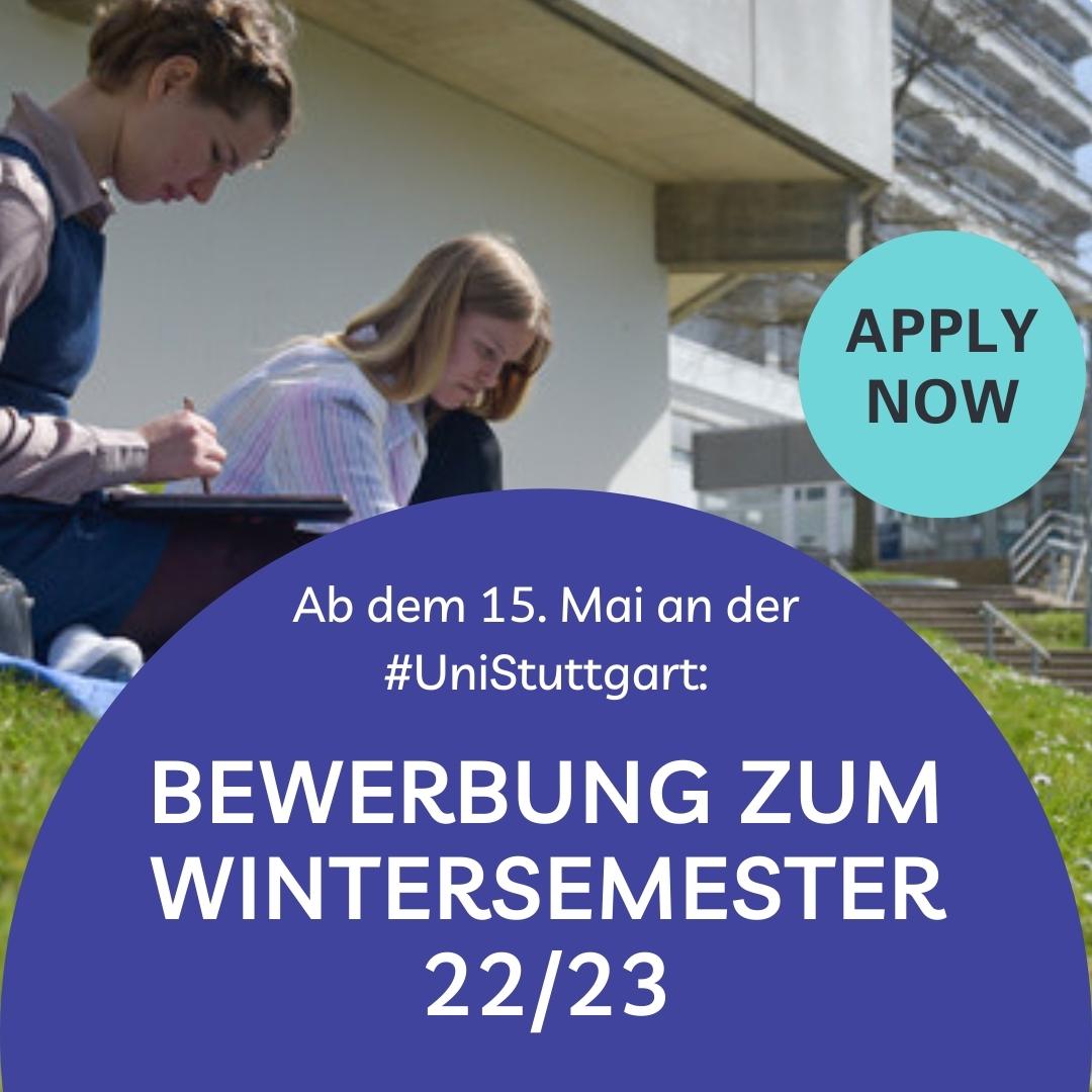 Bewerbungen für Bachelor- und Masterstudiengänge an der #UniStuttgart sind ab 15. Mai möglich!
Bachelor:
Mit #Zulassungsbeschränkung Bewerbungsschluss: 15.7.22
Ohne Zulassungsbeschränkung Bewerbungsschluss 15.9. 22
Master:
Bewerbungsschluss: 15.7.22
👉student.uni-stuttgart.de/aktuelles/meld…