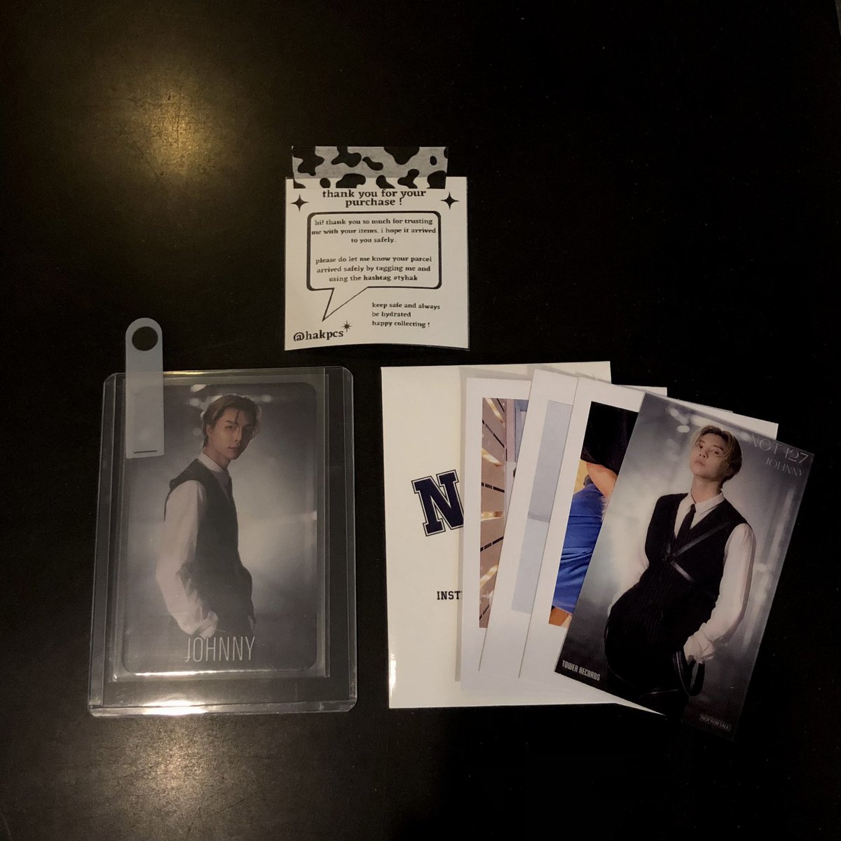 doiebuys_'s tweet photo. 💌 from @hakpcs | #tyhak

final boss came home yayy user @johnnysuhtheone graduation sa johnny album pcs template 💗 thank you so much for assisting my sister for her indo purchase!! til our next transaction <33 

#doiebuys_ https://t.co/QHaXIn0U2v