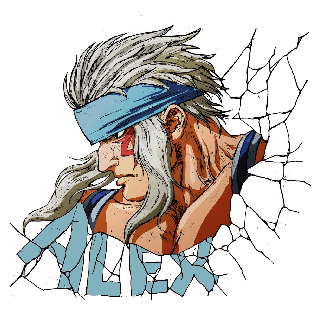 アレックス誕生日おめでとう
#格ゲーキャラ描こうぜ 