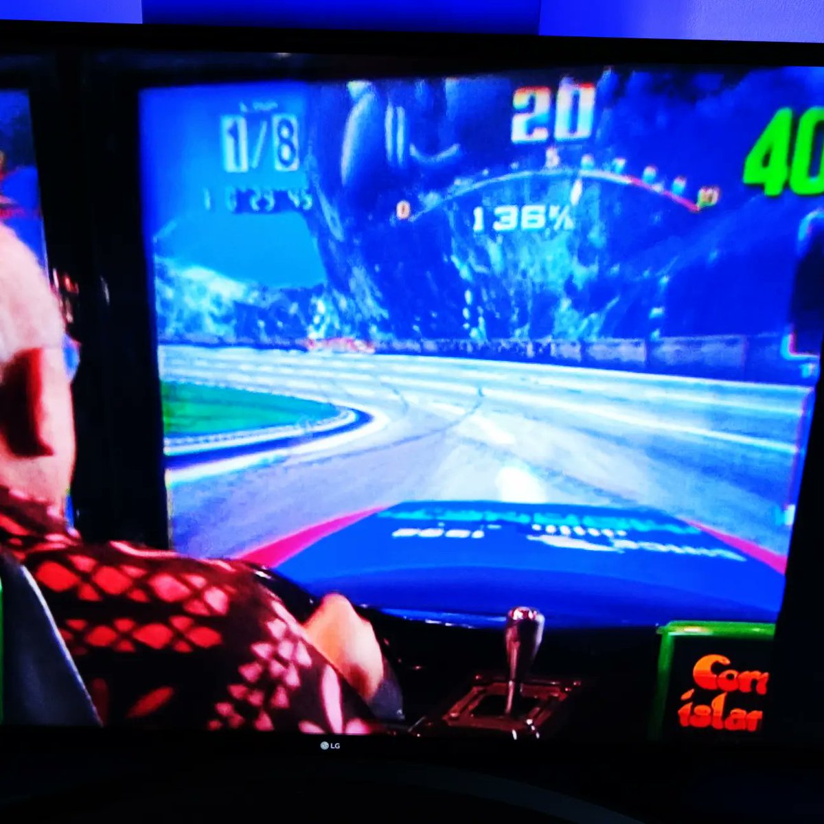 RetroGamingRev1's tweet photo. Nice to see "Nosey" #Norris from #CoronationStreet practicing his skills for the @ItsMuchMore #Daytona fastest lap challenge for #OLL23. Will he be able to beat the reigning Champs????

#retrogaming #retrogames #retrogamer #noseynorris #OLL22 #dreamcast #sega #champs #norwich https://t.co/KIBWQgNCDE