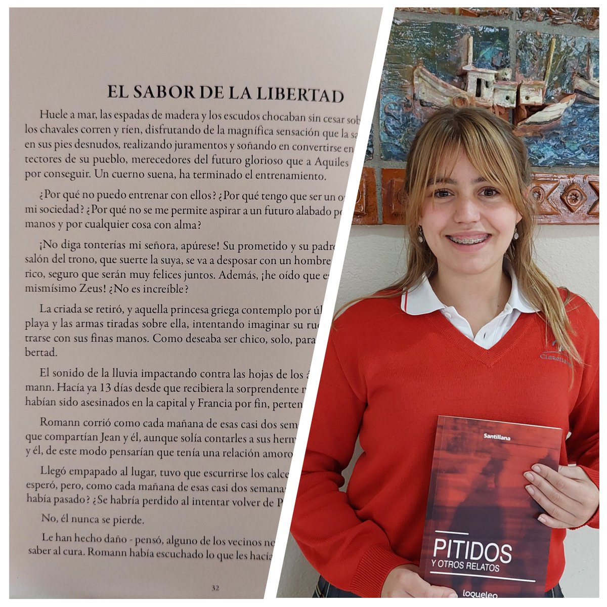 La Fundación Marino Gutiérrez publica "El sabor de la libertad", una apasionada defensa de la tolerancia y el respeto para la vida en sociedad, escrito por Ana Martín de la Rosa 4º ESO <a href="/codemagijon/">Col.Corazón de María</a> que resultó finalista en el Concurso Literario  ✍️  <a href="/fmarinogs/">Fundación Marino</a> 2021. Enhorabuena!