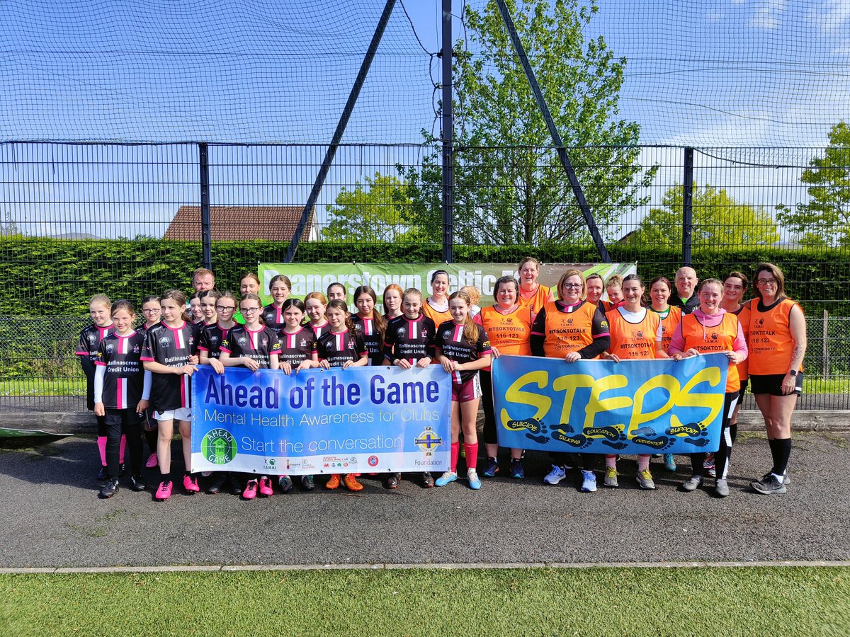 What a fantastic way to round of #MentalHealthAwarenessWeek2022
A team representing our mental health partners @STEPS_MH and @TAMHI2011 took on a team of our young Diamonds in a game of footy after Karen from STEPS talked to all our kids about mental health.