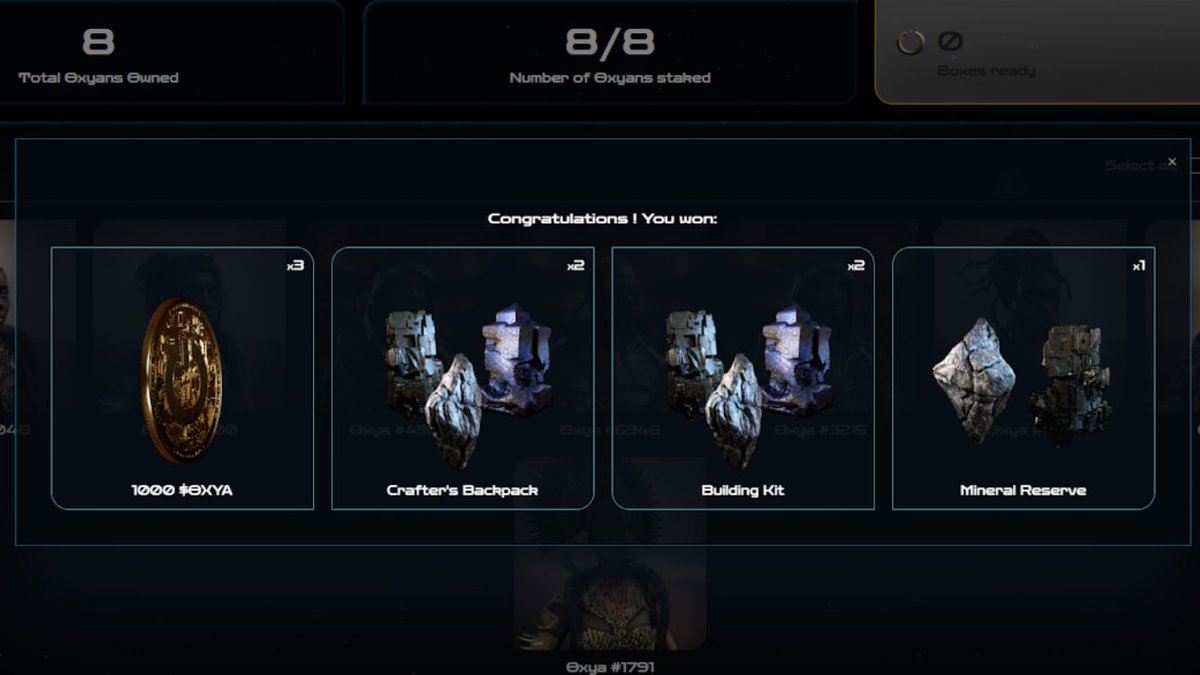 jasonhoi.eth (@jasonhoimacau) on Twitter photo My first week rewards, much of oxya rewards! These should help me advance in the coming #oxyaverse <a href="/OxyaOrigin/">Oxya Origin</a> My first week rewards, much of oxya rewards! These should help me advance in the coming #oxyaverse <a href="/OxyaOrigin/">Oxya Origin</a>