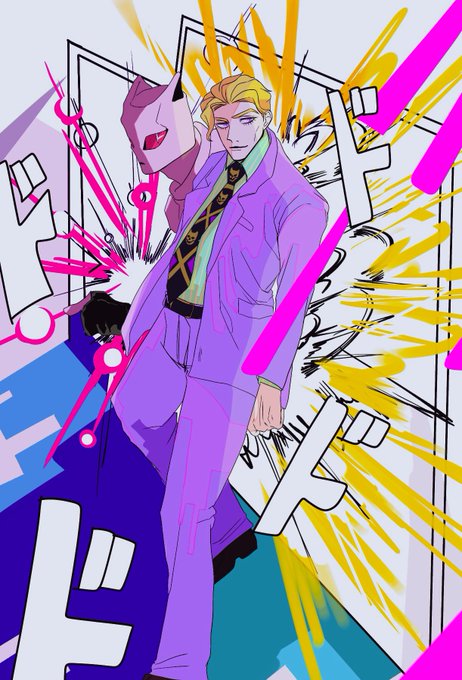 「blonde hair stand (jojo)」 illustration images(Latest)