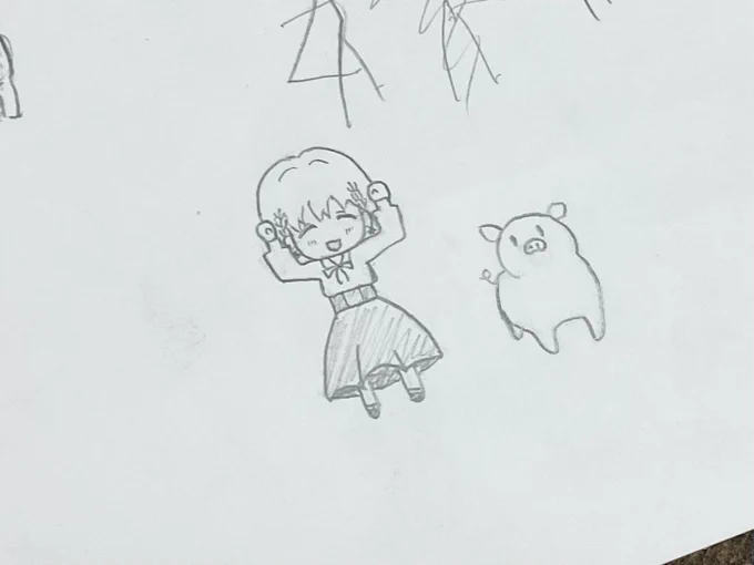 ウマウマ初期案ジェスたそ、なんかガッツポーズしてるみたいで可愛いね…… 