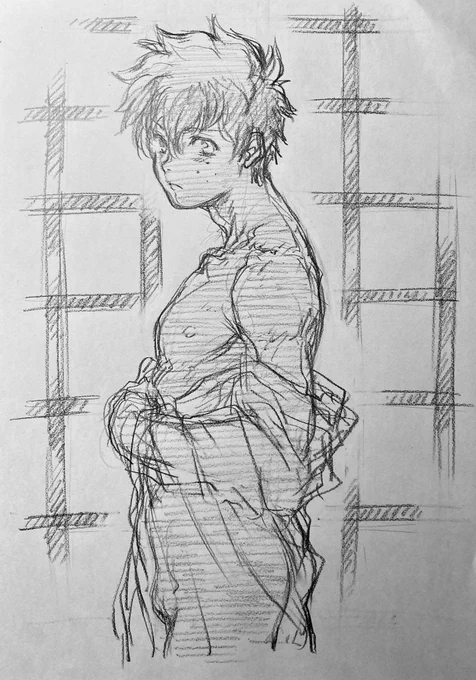 ラフ描き、🥦君 