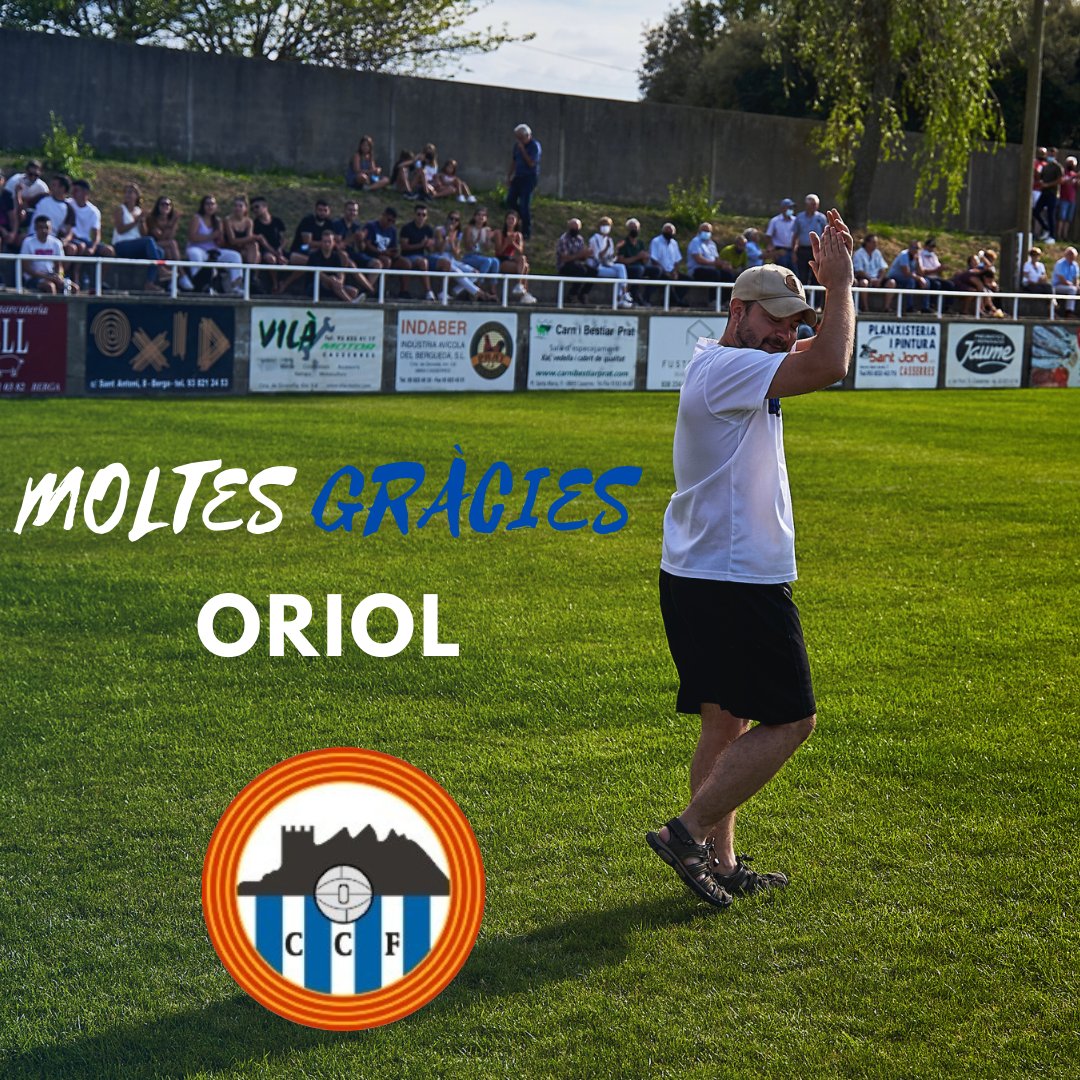 CasserresCF's tweet photo. 🤍💙 GRÀCIES ORIOL💙🤍

Després de cinc anys com a entrenador del primer equip, la temporada que ve l'Oriol Trasserra no continuarà en el càrrec. https://t.co/YKqaSLAtBO