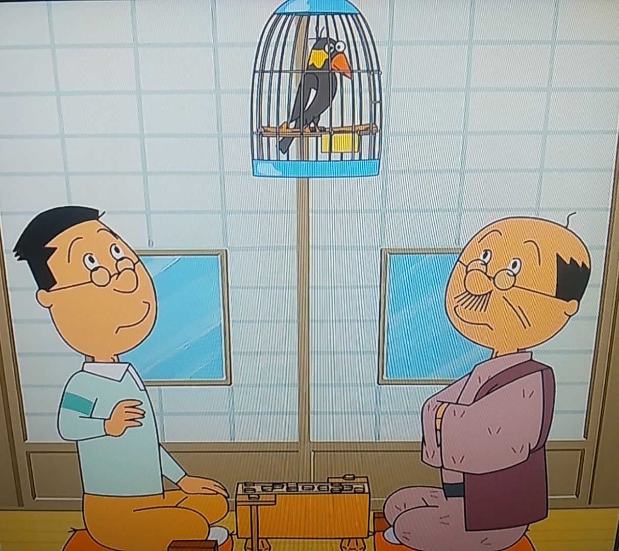 Friendly 翔太 将棋中に会話を九官鳥に覚えられた サザエさん Sazaesan T Co Snhxhseowl Twitter