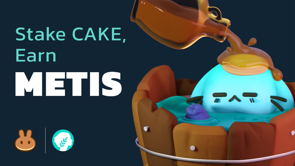 PancakeSwap's tweet photo. ✨VOTE FOR FREE ✨
on this proposal to welcome MetisDAO (@MetisDAO) to Syrup Pool and Farm!

Stake $CAKE to earn $METIS!
Stake $METIS-BNB LP to earn $CAKE!

🗳 Vote FOR FREE on the proposal: https://t.co/ZhxBTGqFVz https://t.co/nVbZcwmZwN
