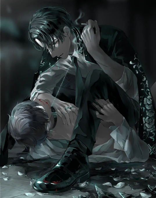 うちのバイオレンスCP
#創作BL #創作 #創作BL好きさんと繋がりたい
#絵柄が好みって人にフォローされたい 