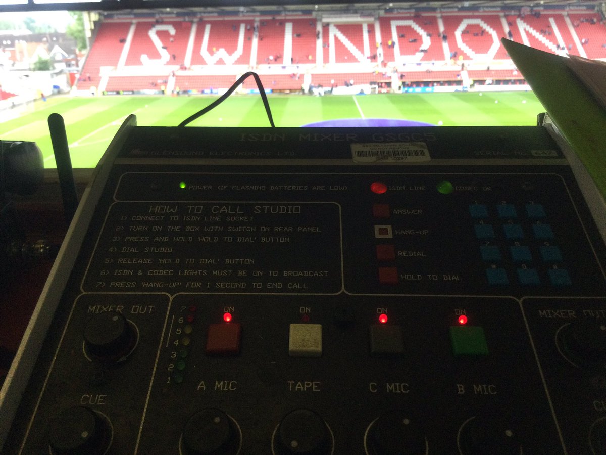 BBCWiltsSport's tweet photo. Ready to go. #STFC v Port Vale playoff commentary from 1200. build up from… right now. https://t.co/2NYcHtXtdS