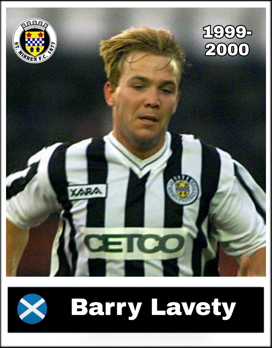 FormerSaints's tweet photo. Name: Barry Lavety
Position: Striker
Seasons at club: 7 (1991-96, 1999/00 &amp; 2003/04)
Apps: 316
Goals: 72
Honours: 1999/00 First Division, Hall of Fame Inductee
Misc: 9 Scotland u21 Caps https://t.co/jT2mETEc07