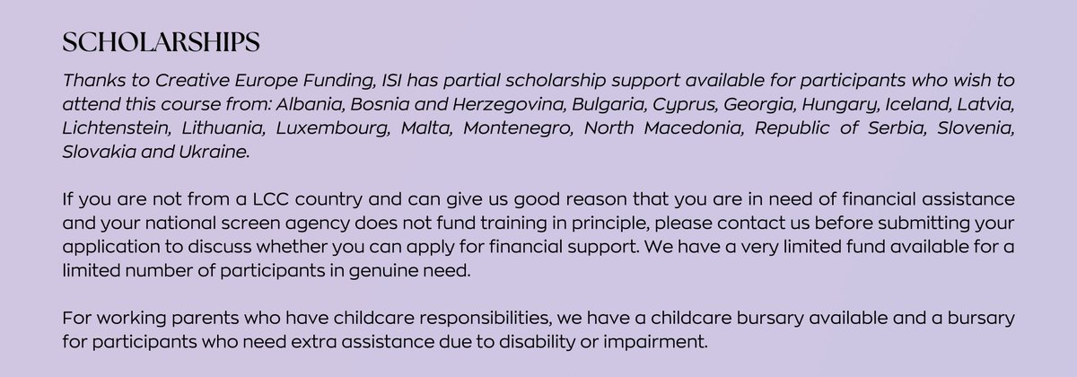 screeninstitute's tweet photo. Are you a working parent in the film industry? We have a childcare bursary available for #ScreenInstitute course participants https://t.co/YChGmux0P3 https://t.co/YNBBTdWe7j