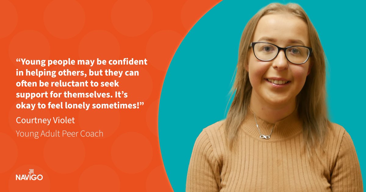 navigocare's tweet photo. Research shows that young people are at high risk of loneliness but are less likely to seek support.

👌 Find out how Courtney is helping young people across NE Lincolnshire, and how she could help you or your family member too: https://t.co/DBOCWBI7tk

#MHAW #IveBeenThere https://t.co/psTy4M6swI