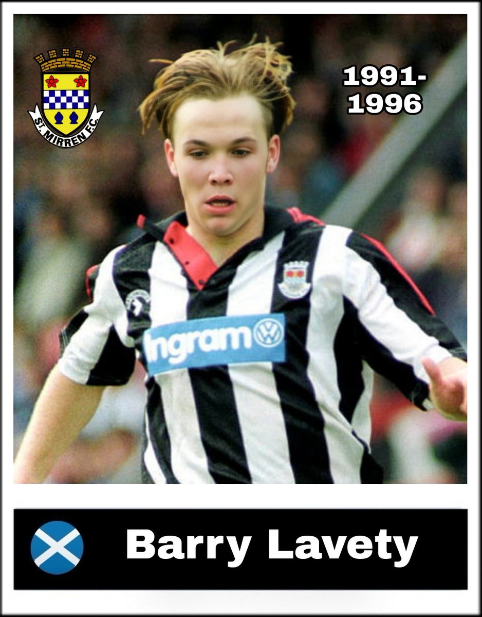 FormerSaints's tweet photo. Name: Barry Lavety
Position: Striker
Seasons at club: 7 (1991-96, 1999/00 &amp; 2003/04)
Apps: 316
Goals: 72
Honours: 1999/00 First Division, Hall of Fame Inductee
Misc: 9 Scotland u21 Caps https://t.co/jT2mETEc07