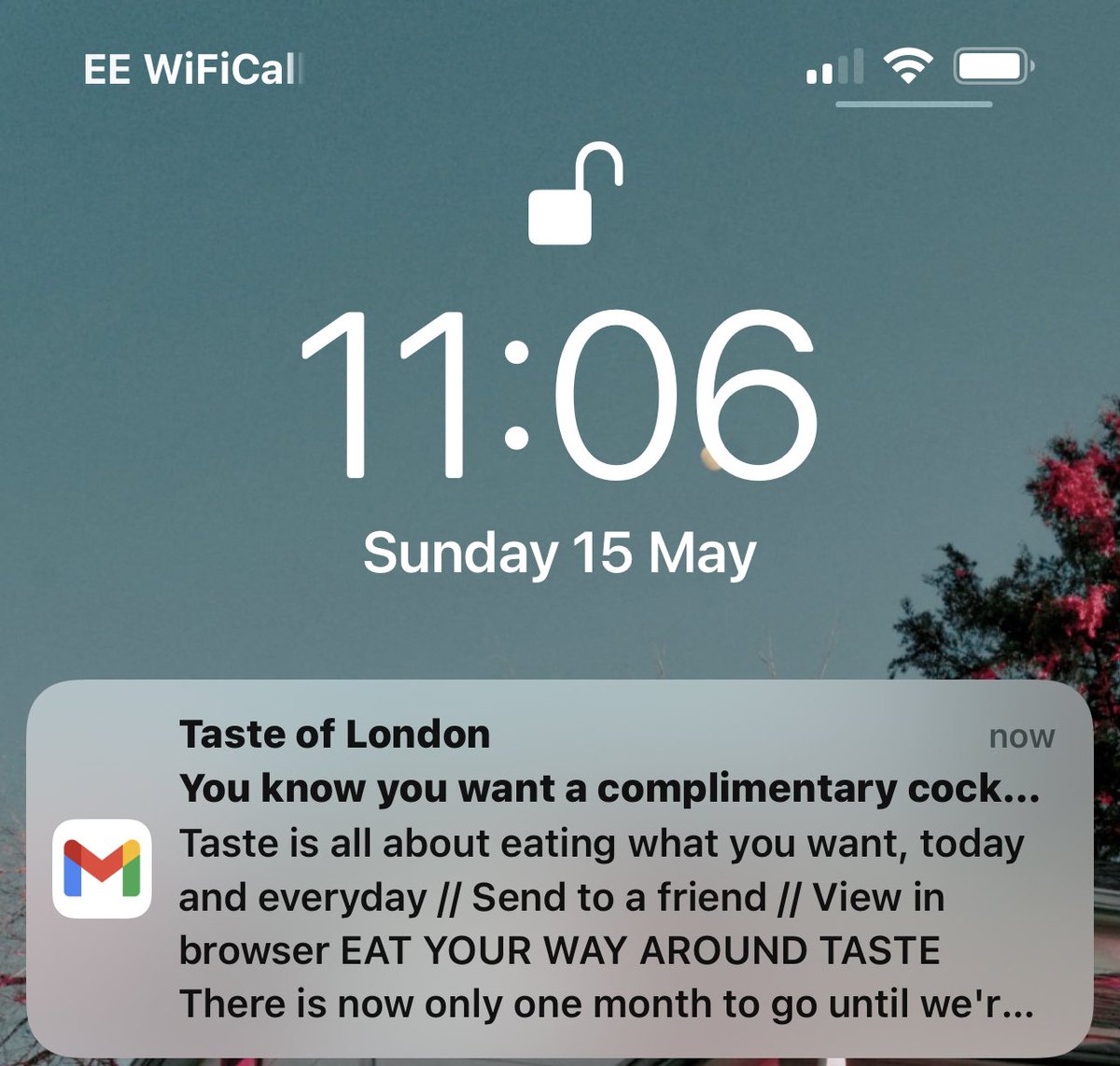 oldraper's tweet image. a complimentary what @TasteofLondon