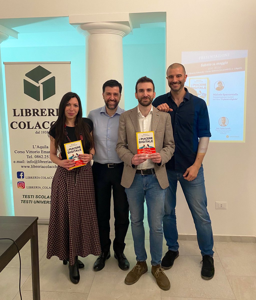IISS_Roma's tweet photo. Libreria Colacchi #Laquila 
Presentazione #ilpiaceredigitale
Quasi 40 persone presenti! 

Grazie 
Dott.ssa Valentina Ciaccio
@ValeCiaccio 
Dott. Fabio Cortelli
Roberto Ciuffini

@univaq @laquilarinasce @ComuneLAquila @AQVoltaLaCarta @laquilablog @Il_Centro @GiuntiEditore https://t.co/pi83sjx4X0