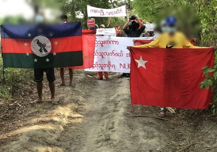 miN13700's tweet photo. Despite junta's brutal repression, pro-democracy residents in #Kalay township, Sagaing Region, continued their 462-day anti-dictatorship protest on May 15.

JUNTA MASSACRE
#2022May15Coup
#WhatsHappeninglnMyanmar https://t.co/UnXOJnL1FE
