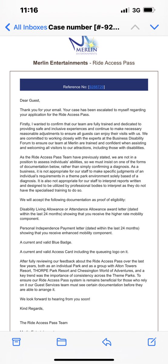 GopiLaura's tweet photo. @altontowers after being told to present at guest services today with documentation. I was told they couldn’t help me ( have brought my autistic nephew ) I have been told diagnosis letter and other documents not good enough and now I will have to go home as he won’t cope wi https://t.co/p5r40shsvQ