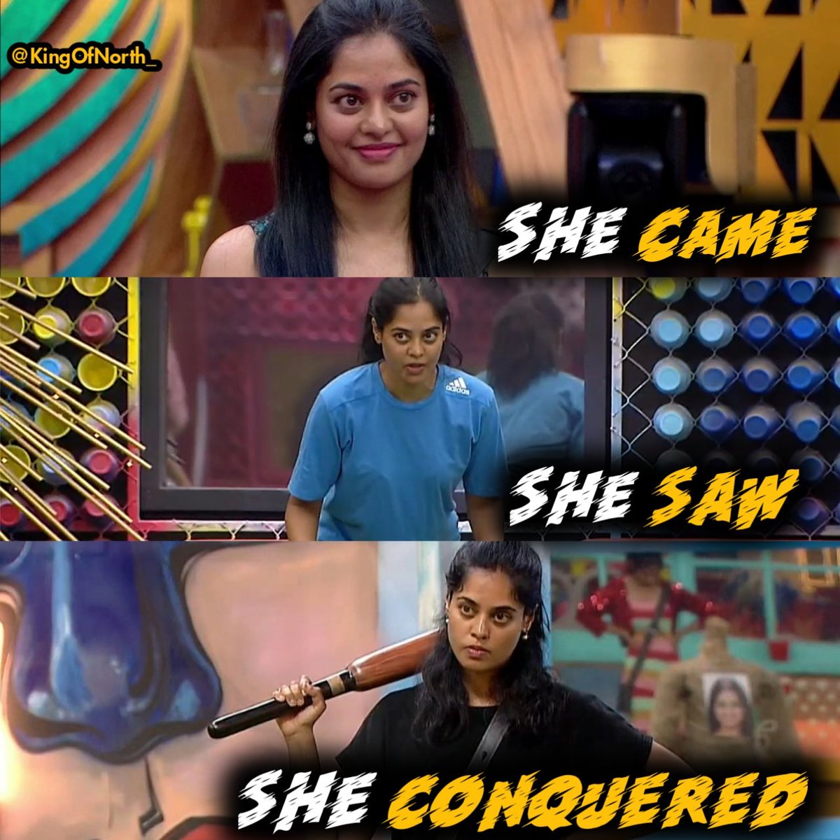 BinduIkkada's tweet photo. On finale queen will lift the cup and reign the kindom 🔥🔥
SENSATIONAL JOURNEY 
#BinduTheSensation 
#BiggBossNonStop https://t.co/imJ3nWuUxo https://t.co/KJGNObfrSm